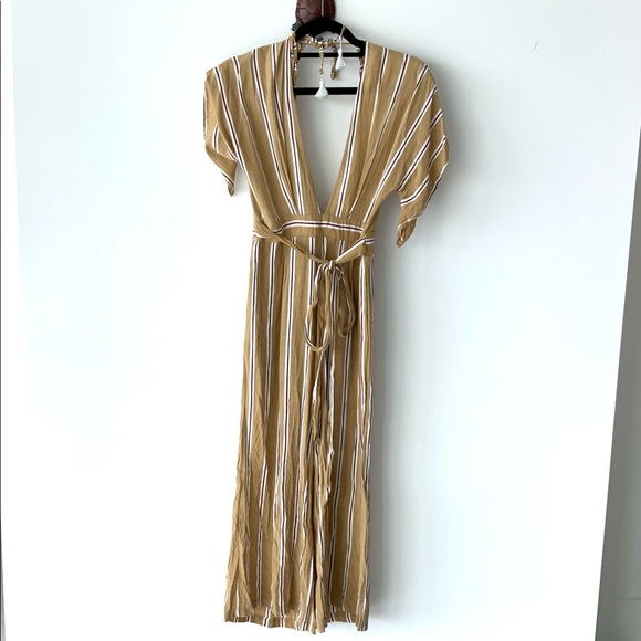 Faithfull the Brand Cedric Jumpsuit Clarke Stripe Size Small (4) ANY OFFER - Picture 2 of 8